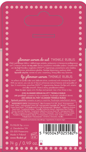 FLOSLEK Glimmer Serum do Ust Twinkle Rubus 14 g