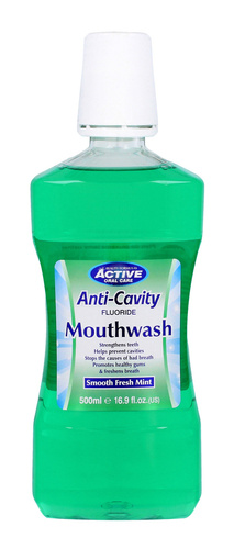 Beauty Formulas Active Oral Care Płyn do płukania jamy ustnej Fresh Mint z fluorem