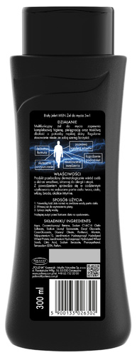 J.FOR MEN POL BIAŁY Żel do mycia 5w1 300ml