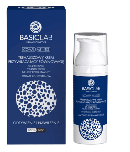 BasicLab Trehalozowy Krem Przywracający Równowagę o Bogatej Konsystencji 50 ml