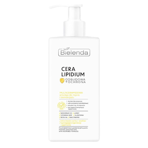 BIELENDA Cera Lipidium Emulsja do Mycia i Demakijażu Multiceramidowa 300 ml - Odbudowa i Ochrona