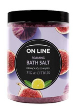 On Line Pieniąca Sól do kąpieli Fig & Citrus 1200g