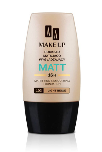 AA Make Up Matt Podkład matująco-wygładzający 103 Light Beige  30ml