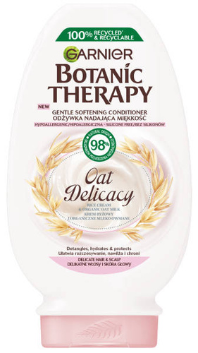 Garnier Botanic Therapy Odżywka nadająca miękkość Oat Delicacy - do delikatnych włosów i skóry głowy 200ml