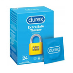DUREX Extra Safe Prezerwatywy z dodatkowym lubrykantem, 24 sztuki