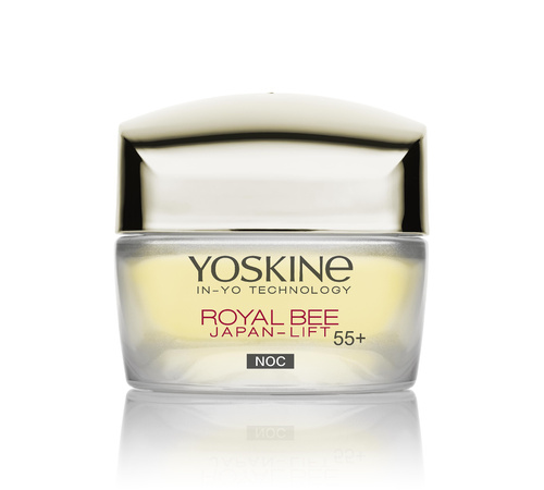 YOSKINE Royal Bee Japan-Lift 55+ Krem na noc przeciwzmarszczkowy z peptydami 50 ml