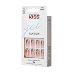 KISS Sztuczne Paznokcie Gel Fantasy - Fanciful (rozmiar M)(24szt)