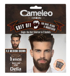 Delia Cosmetics Cameleo Men Krem koloryzujący do włosów,brody i wąsów nr 4.0 medium brown  15mlx2