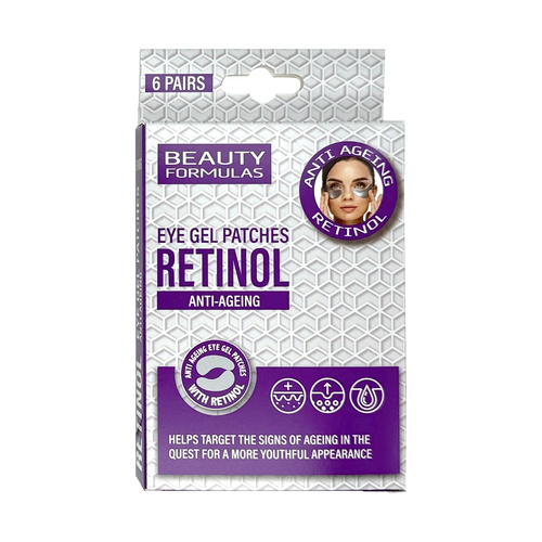 BEAUTY FORMULAS Retinol Płatki Pod Oczy Przeciwstarzeniowe - 6 Par