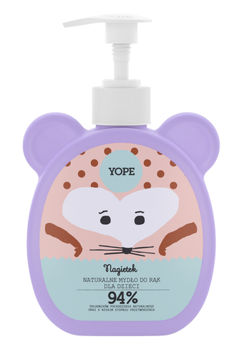 YOPE Naturalne Mydło do rąk dla dzieci NAGIETEK 400ml