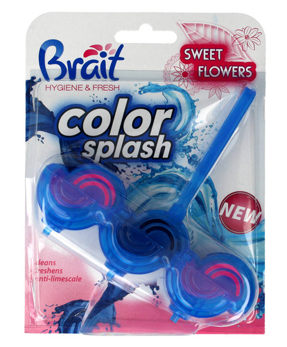 Brait Kostka toaletowa 2-fazowa Color Splash do WC Sweet Flowers  45g