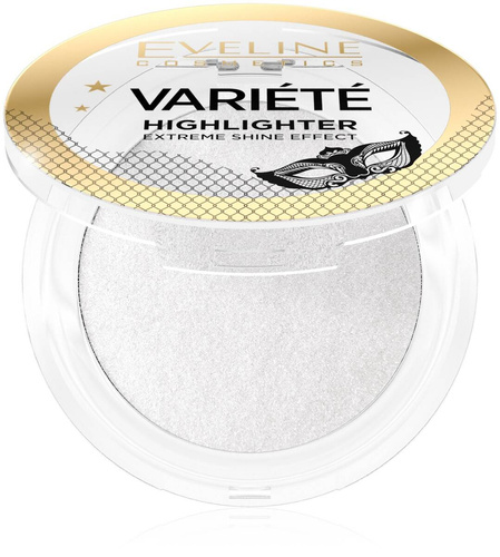 Eveline Variete Rozświetlacz do twarzy prasowany 02 extreme shine effect 5g