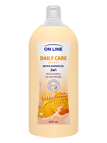 On Line Żel i Płyn do kąpieli 2w1 Daily Care 980ml