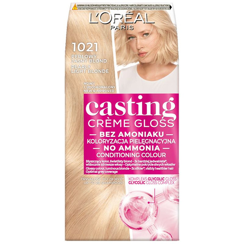L'Oréal Casting Créme Gloss Krem koloryzujący 1021 Jasny Perłowy Blond