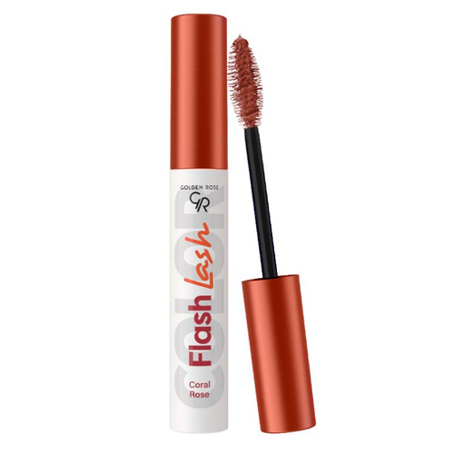 Flash Lash Colored Mascara – Kolorowy tusz do rzęs od Golden Rose 06 Coral Rose