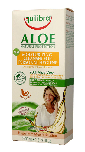 Equilibra Aloe Natural Protection Żel do higieny intymnej nawilżający  200ml