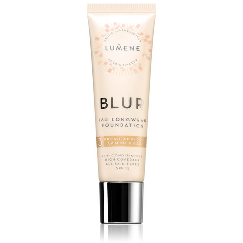 Lumene Blur 16h Longwear długotrwały 16H podkład 3 Fresh Apricot (Warm) 30 ml