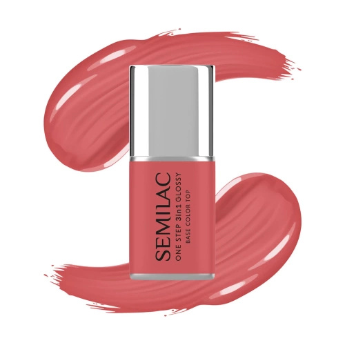 Semilac One Step Glossy Lakier S690 Coral Pink 7ml