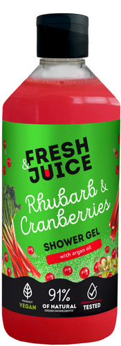FRESH JUICE Żel pod prysznic Rabarbar i Żurawina 473 ml