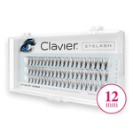 CLAVIER Classic 12 mm jedwabne kępki rzęs 10D