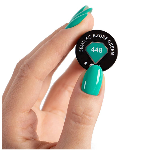 Semilac lakier 448 AZURE GREEN