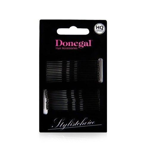 DONEGAL WSUWKA do włosów HQ 5cm czarna (5091)-24szt