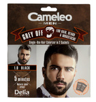 Delia Cosmetics Cameleo Men Krem koloryzujący do włosów,brody i wąsów nr 1.0 black  15mlx2