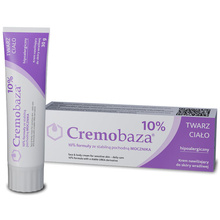 CREMOBAZA 10% Krem półtłusty z mocznikiem do twarzy i ciała - skóra wrażliwa i skłonna do alergii 30g