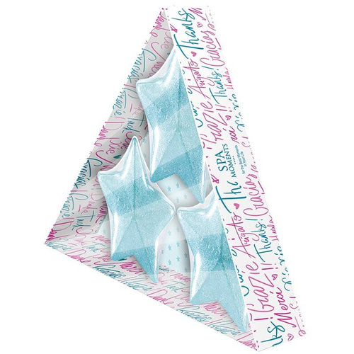 SPA Moments Gwiazdki musujące do kąpieli - Gwiazdki (Lody Pistacjowe) 3x50g