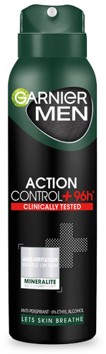 Garnier Men Dezodorant spray Action Control 96h+ Clinically Tested  150ml