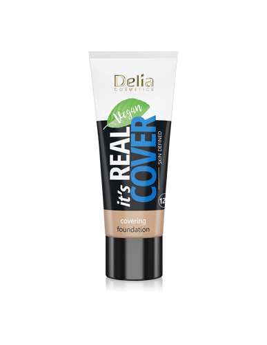 Delia Cosmetics It's Real Cover Podkład kryjący rewitalizująco-nawilżający nr 204 Frappe  30ml