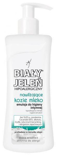 Biały Jeleń Emulsja do higieny intymnej hipoalergiczna Kozie Mleko  265ml