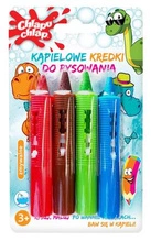 CHLAPU CHLAP Kąpielowe Kredki do rysowania Dino-4szt