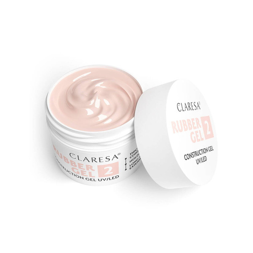 CLARESA Rubber Gel Żel do budowania i przedłużania paznokci 02 - 12 g