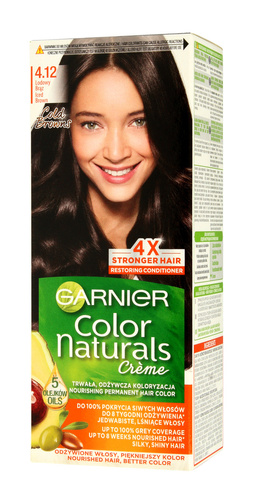 Garnier Color Naturals Krem koloryzujący nr 4.12 Lodowy Brąz