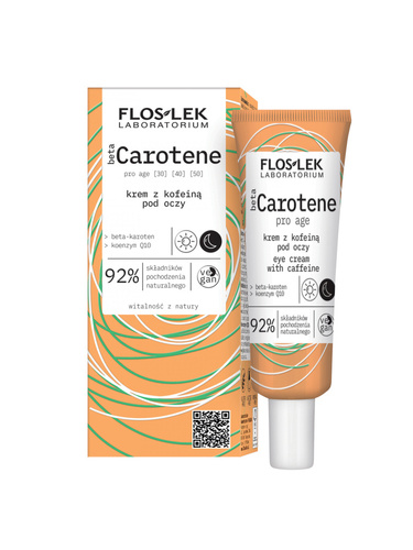 Floslek Beta Carotene Krem pod oczy z kofeiną na dzień i noc 30ml