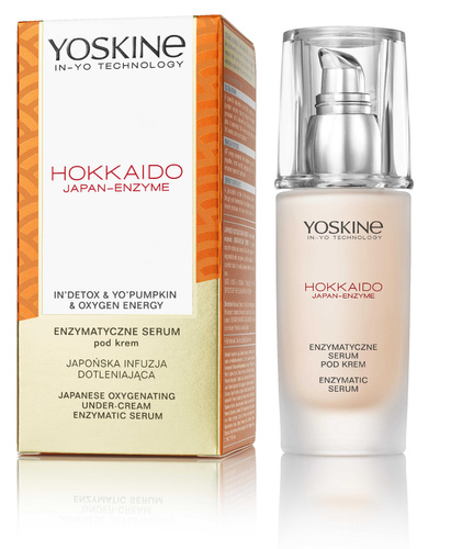 Yoskine Hokkaido Enzyme Serum Przeciwzmarszczkowe z Peptydami i Enzymami Dyni 30 ml