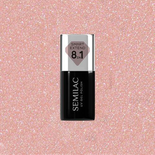 SEMILAC Glitter Soft Beige 804 - Hybrydowy Lakier 7 ml