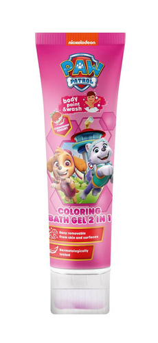 KIDS Psi Patrol Żel Koloryzujący do Kąpieli 2w1 - Jogurtowa Truskawka 150 ml