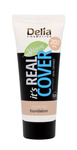 Delia Cosmetics It's Real Cover Podkład kryjący rewitalizująco-nawilżający nr 203 Latte  30ml