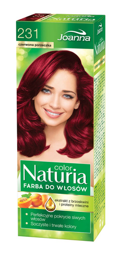 Joanna Naturia Color Farba do włosów nr 231-czerwona porzeczka  150g