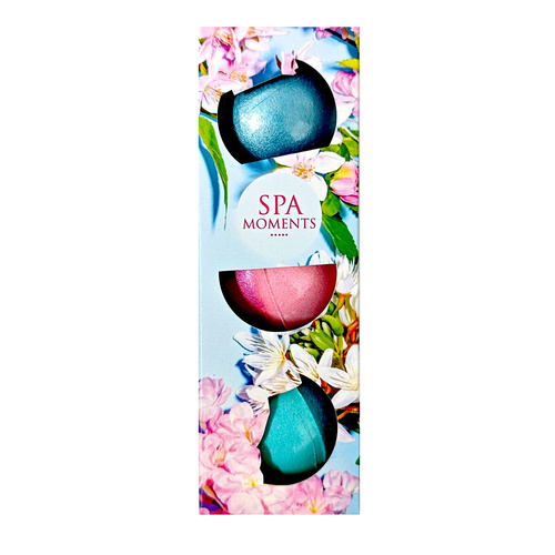 Spa Moments Zestaw kul do kąpieli o zapachu Masła Shea 3 x 80 g