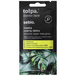 TOŁPA Dermo Face Sebio Maska do twarzy - Czarny Detox 8 ml (saszetka)