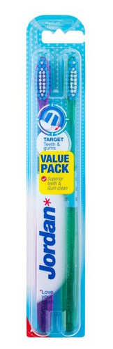 Jordan Szczoteczka do zębów DUO Target Teeth & Gums medium  1 op-2szt