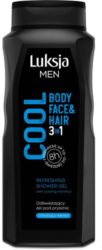 Luksja Men Odświeżający Żel pod prysznic 3w1 Cool 500ml