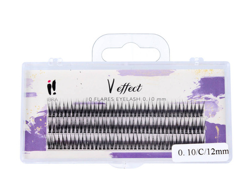 IBRA Kępki rzęs V EFFECT - 0.10/C/12mm