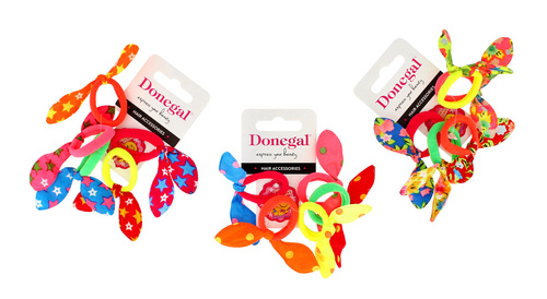 DONEGAL Ozdoby do włosów - gumki (FA-5682) - mix kolorów-2szt