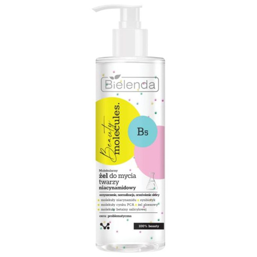 Bielenda Beauty Molecules Molekularny niacynamidowy żel do mycia twarzy 195g