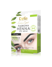 Delia Cosmetics Henna do brwi pudrowa 1.0 czarna 4g