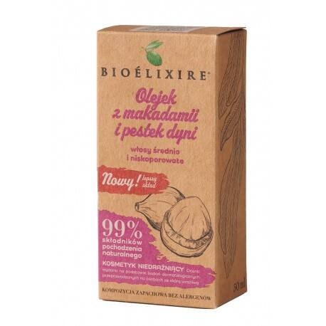 Bioélixire Organic Olejek z makadamii i pestek dyni 50 ml